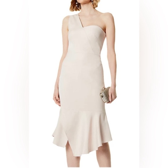 KAREN MILLEN • ONE SHOULDER DRESS • NWT - Picture 1 of 5